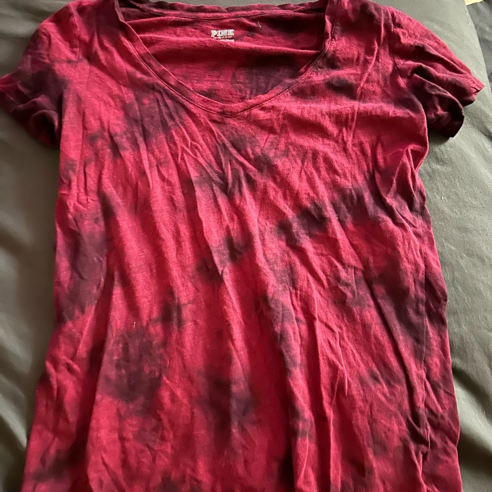 Vs pink red/black tie dye top!